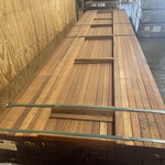 Ca. 230x Guyana Teak Planken Geschaafd, 27x40mm, lengte 395cm